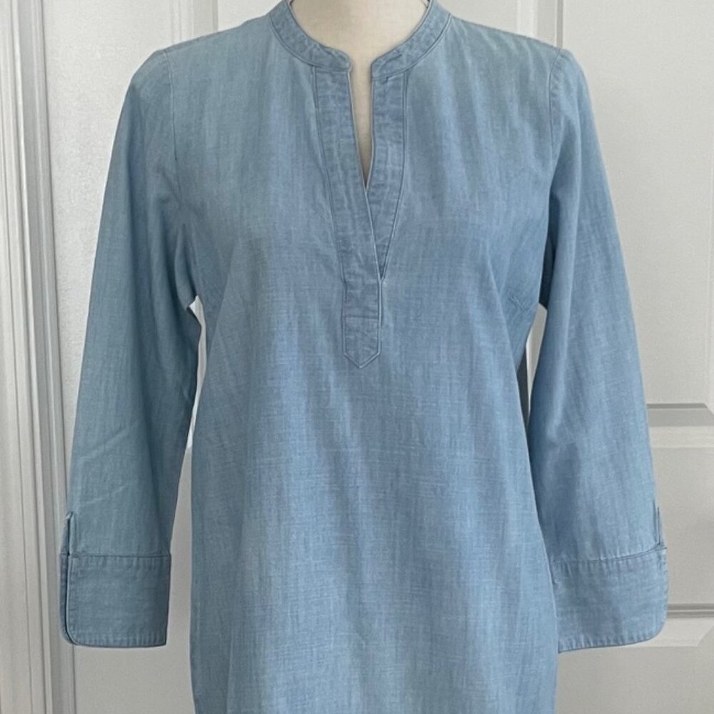 VINEYARD VINES LIGHT BLUE DENIM TUNIC DRESS - SIZE 2